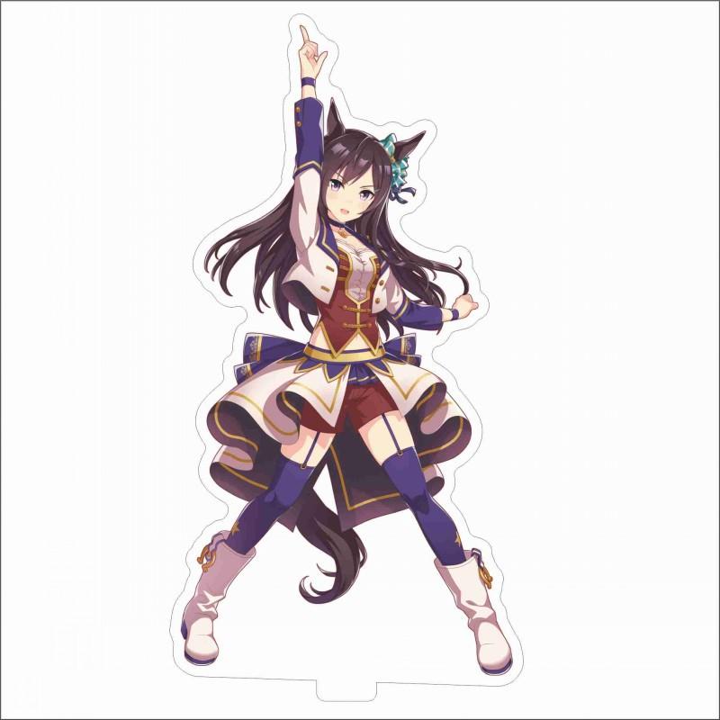 Japan Beautiful Derbil 15 Cm Cartoon Characters Acrylic Double-sided Stand Model Kawaii Cute Office Decoration Panel Permanent Recording Fans