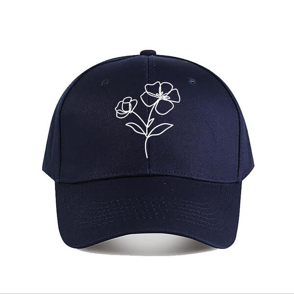 Blue Floral Baseball Cap Baseball Cap Fashion Unisex Sunhat Womens Outdoor Sports Snapback Cap