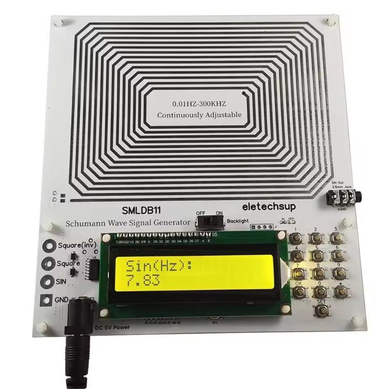 Adjustable 0.01Hz-30000Hz 7.83HZ Schumann Resonance Low Frequency Pulse Waves Generator Sound Resonator Signal Generator