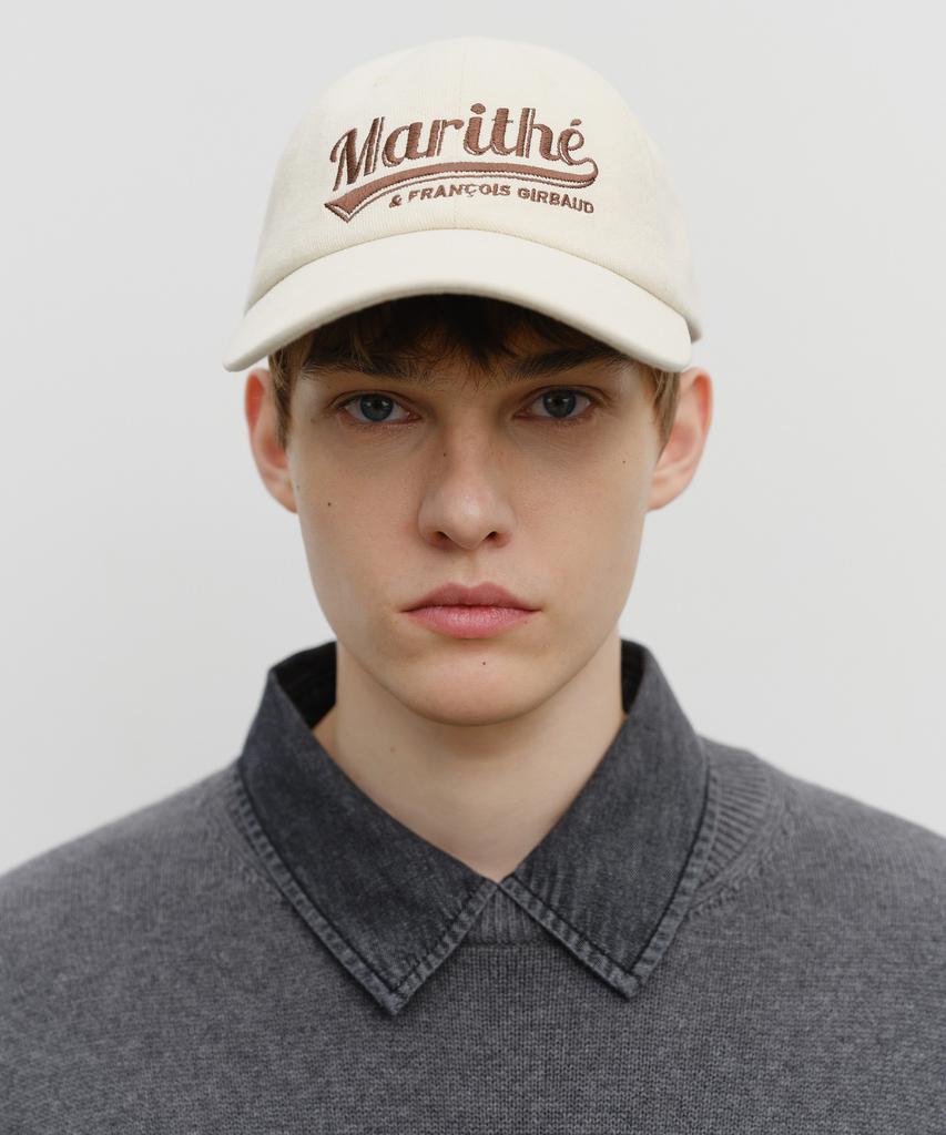 Malittepeulangsowajeobeo Vintage Baseball Graphic Cap Ivory