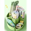 360 Degree Rotating Pen Holder Desk Organizers Pencil Holder 5 Compartments Art Supply Organizers Makeup Supplies Holder
