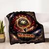 German Football Crest Artwork Personalized Text Blanket Gift Personalized Blanket Comfortable Suitable for Livingroom Sofa Living Room Home Decor