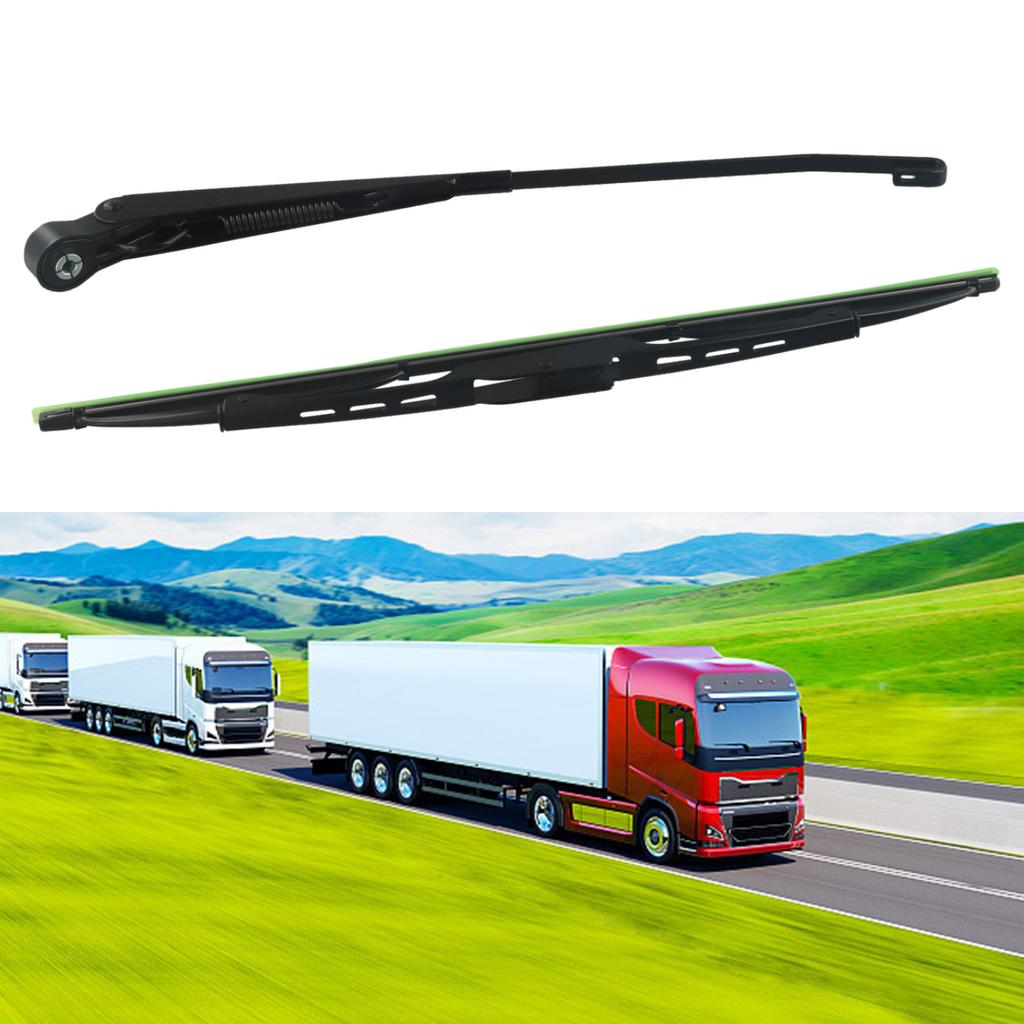 Car Accessories Windscreen Wiper Kit With 400mm Wipers 12V 400mm Blades 6 Mm Shaft Black Caravan For Fishing Boat