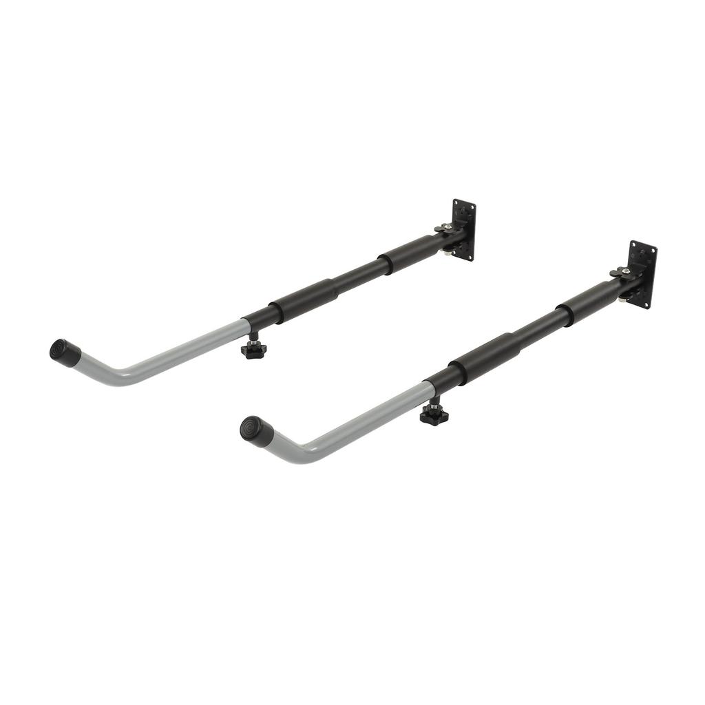 Surfboard Storage Rack with Retractable Length Wall Mount Display Rack for Snowboards Kayaks Canoes