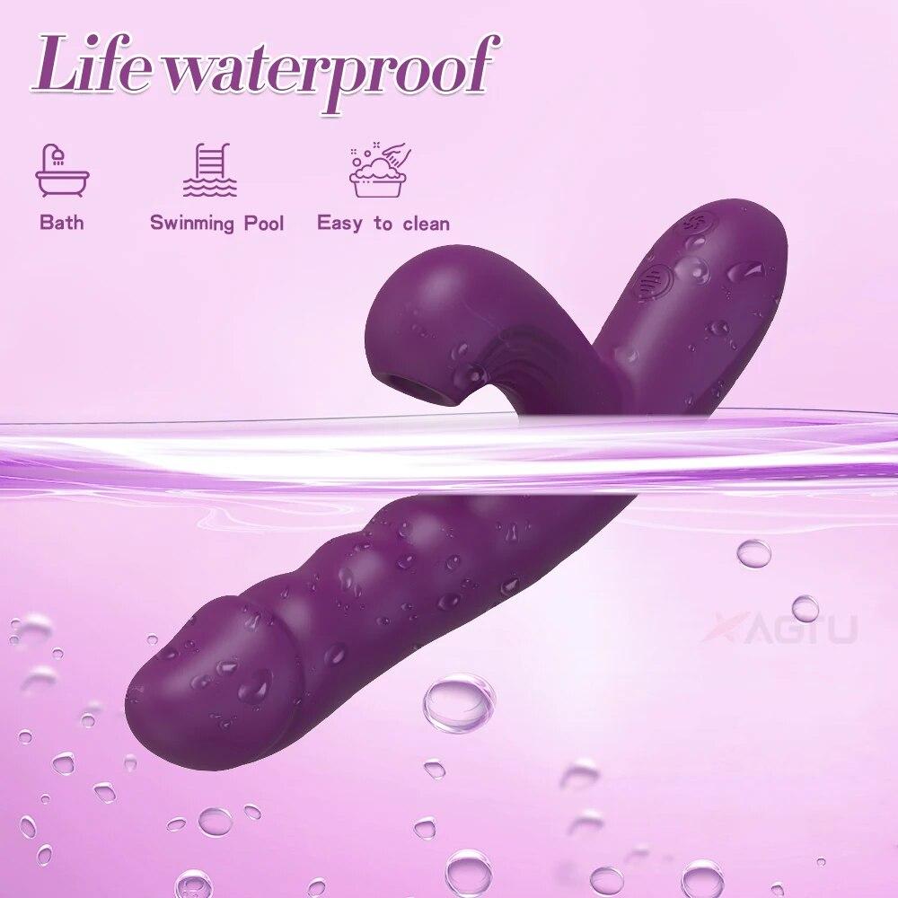 Powerful Thrusting Sucking Vibrator Female Sucker Clitoris Stimulator G Spot Dildo Massager Adult Goods Sex Toys Shop for Women