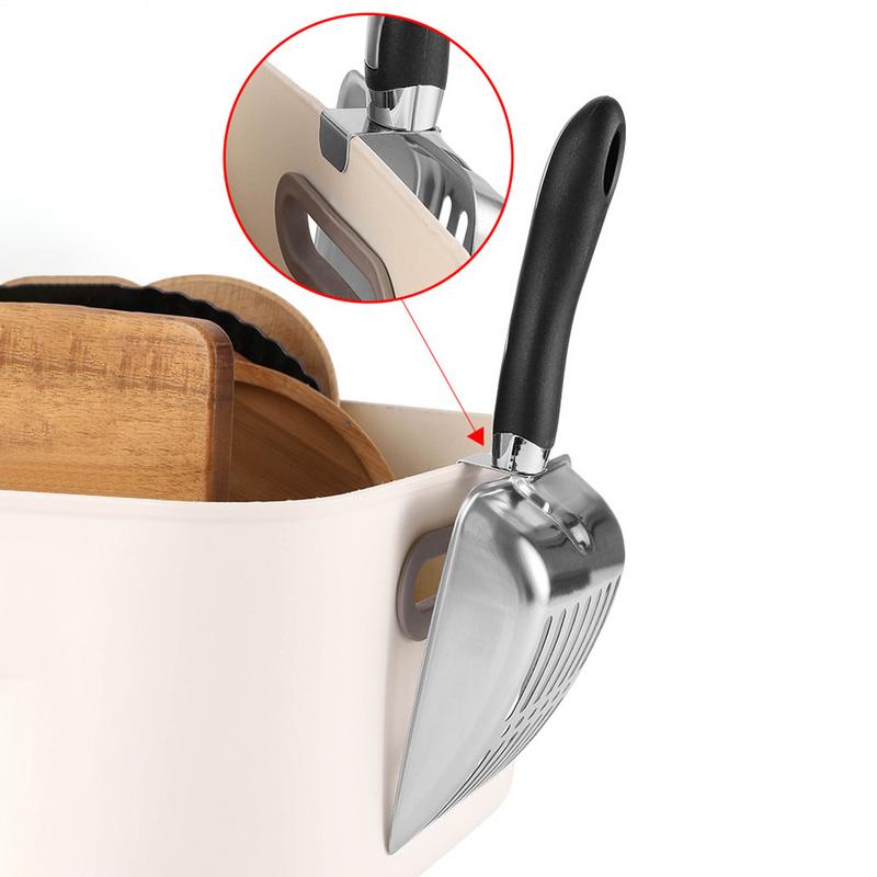 

Heavy Duty Cat Litter Shovel Sifter Poop Shovel Clean Tool Wide Rustproof Stainless Steel Cat Litter Scoop For Kittens puppy China Mainland