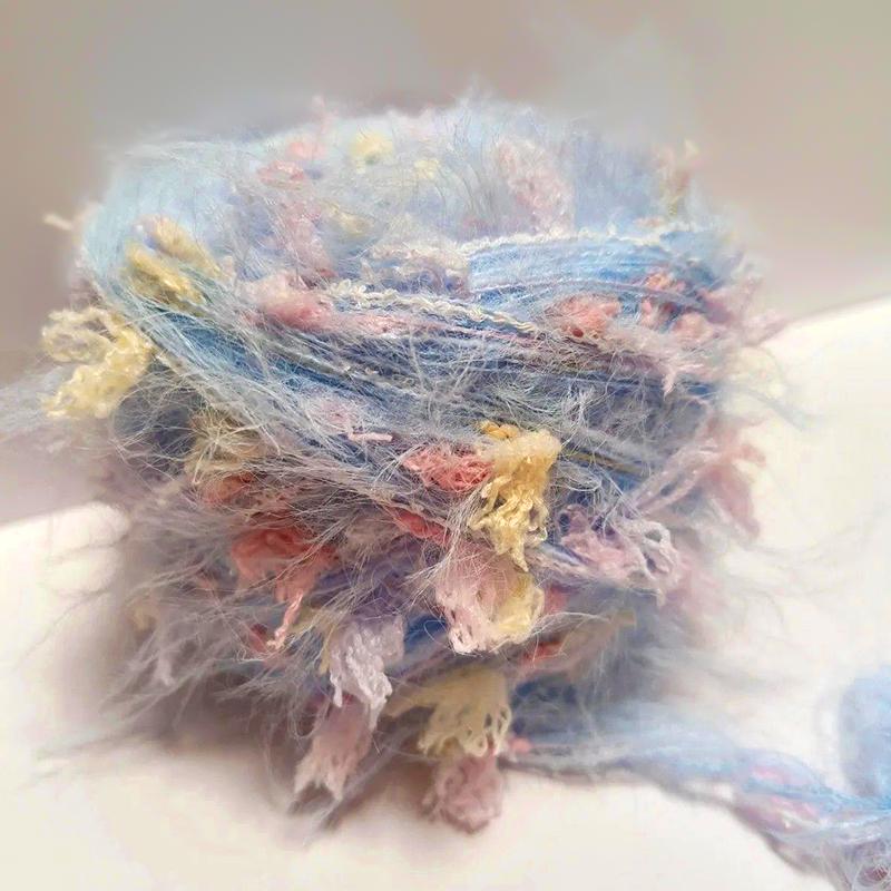 

100 г Смешанные Флористические Материалы для Рукоделия Разноцветный Микс Ручная Работа Крючком DIY Мягкое Вязание Пасторальный Стиль Искусственная Норка Милый Разноцветный G