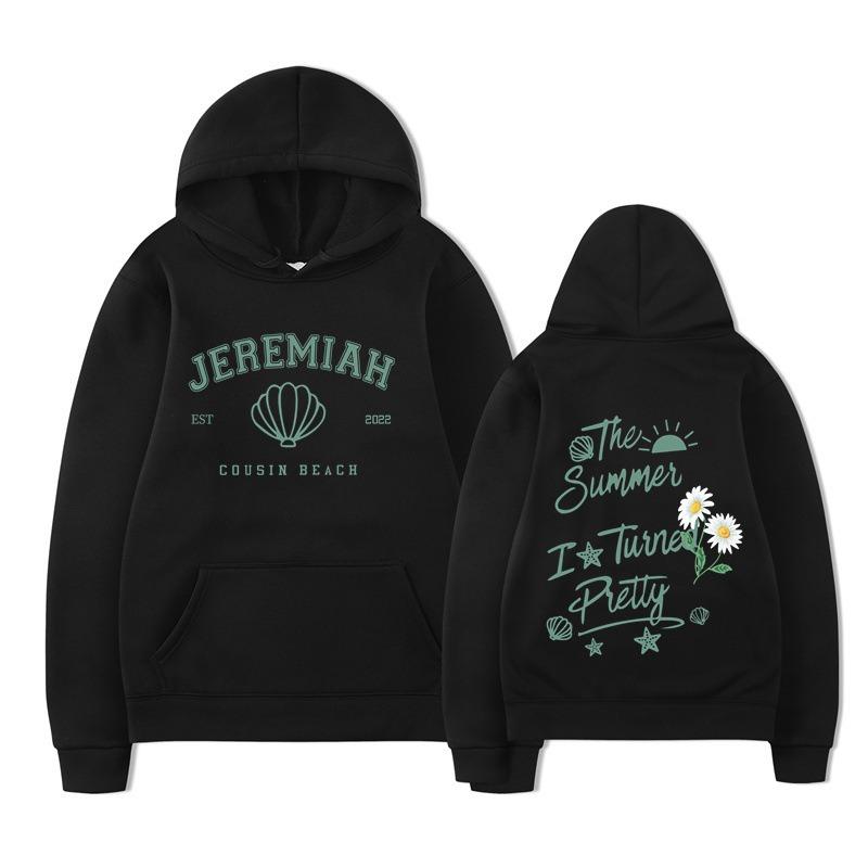 Cousins Beach The Summer I Turned Pretty Beach Print Unisex Streetwear Hip Hop Style Autumn Winter Fashion Tops Clothes