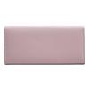 Women's Large Capacity PU Leather Long Wallet, Solid Color with Leaf Buckle – Japanese/Korean Style Clutch