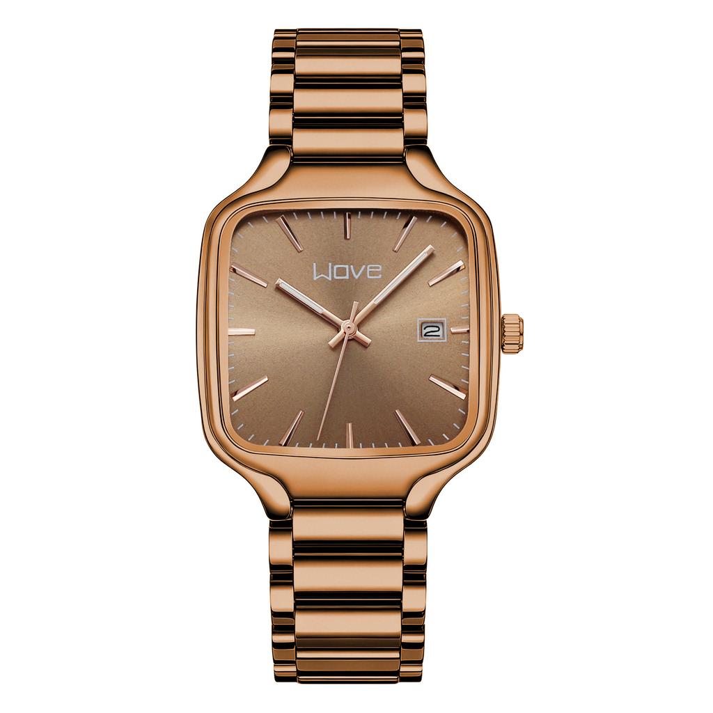 Men Business Square Wristwatch Analog Calendar Quartz Watch Clock