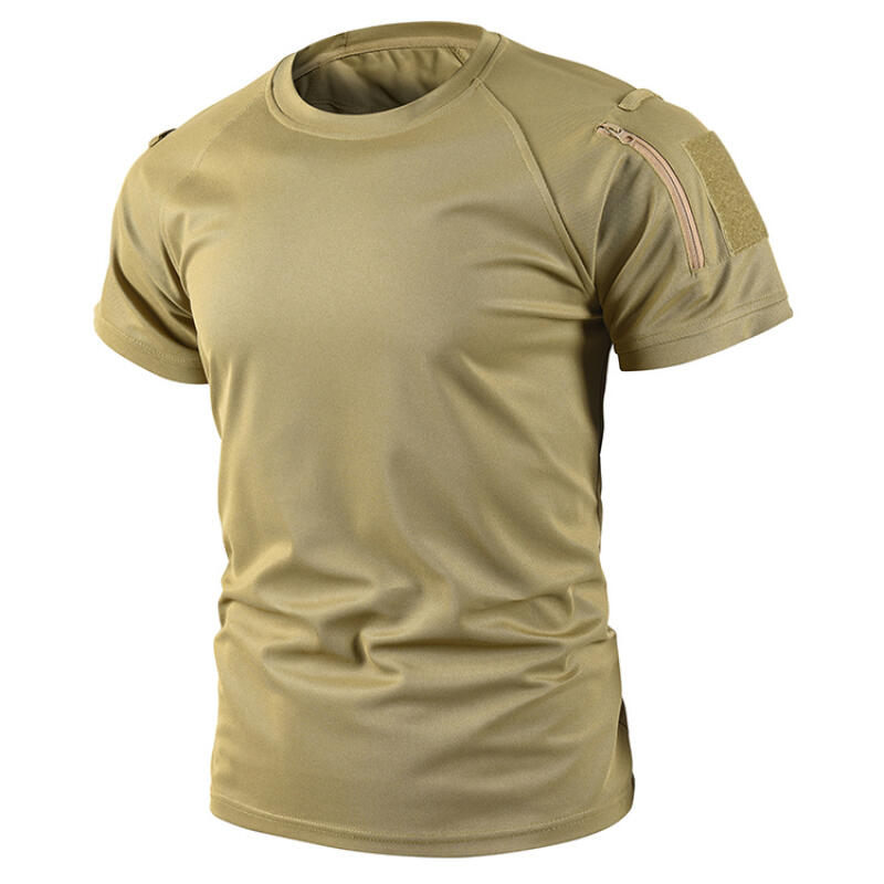 Men Summer Round Neck Tactical Military T-Shirt Men Camouflage Army Green Short Sleeve Tee Breathable Lightweight Quick-Dry Half Sleeve Top Daily Wear