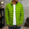 Men Stand Collar Puffer Jacket Thickened Down Jacket Lightweight Leisure Warm Winter Coat