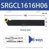CNC Lathe Tool Holder for External Threading with Round Insert, Models SRGCR1616H06 & SRGCL2525M08