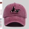 Pc Stück Verstellbare Trucker-Kappe Geeignet für Männer Frauen Vintage Gewaschen Elster Print Snapback Kappe Leichte Baseballkappe für