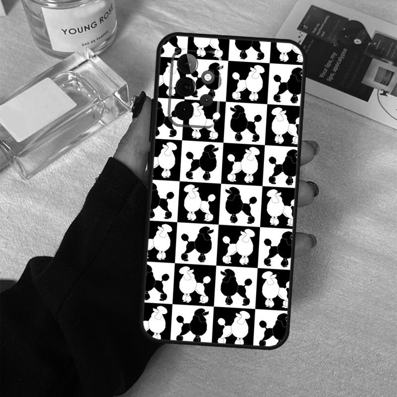 Poodle Dog Cartoon Case For Samsung Galaxy A06 A16 A26 A36 A56 A53 A32 A52 A33 A13 A55 A35 A15 A14 A34 A54 A17