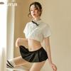 Manyan Sexy Lingerie: Cute Student Outfit with Pleated Skirt (College Style 9762)