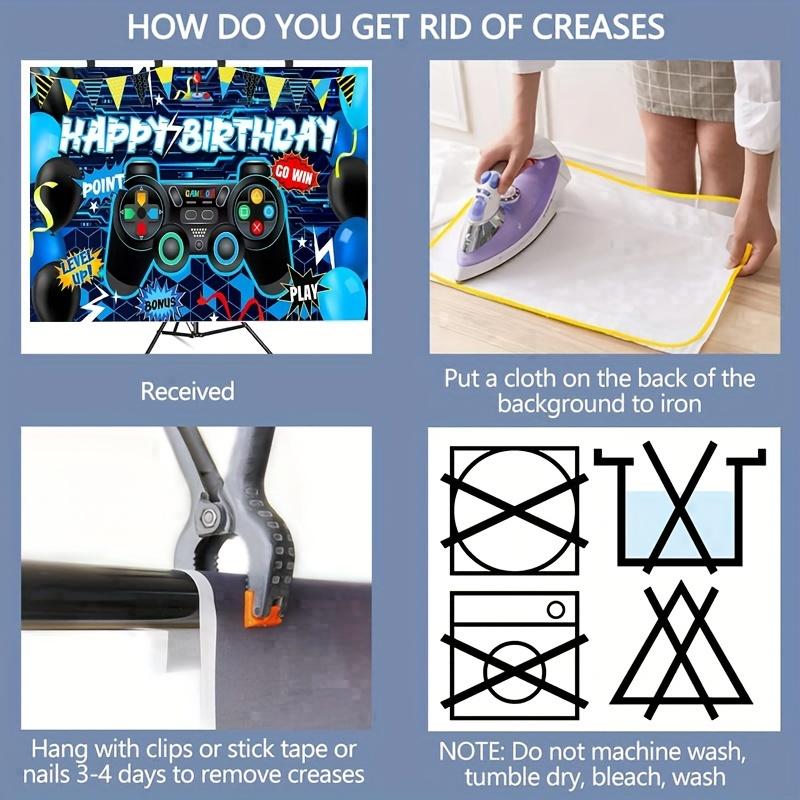 Birthday Party Decoration Background Photo Background Banner Poster Game Party Decoration Party Supplies