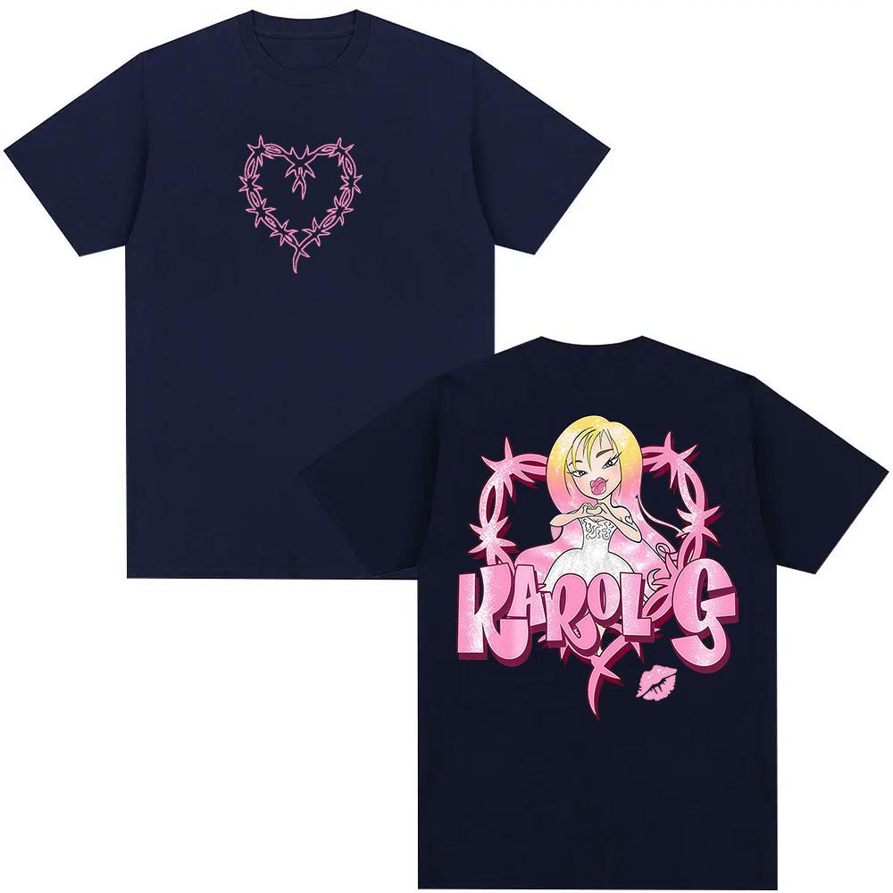 Karol G Album 2025 Graphic TShirt Men Women Kawaii Clothing Short Sleeve Tshirts Retro High Quality Fashion T Shirt Streetwear