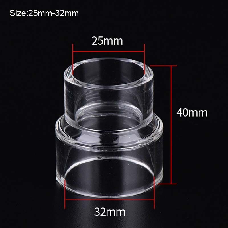 1~5Pcs Transparent Acrylic Pipe Joints Variable Diameter Direct Connectors For Water Tube Fittings Aquarium Accessories