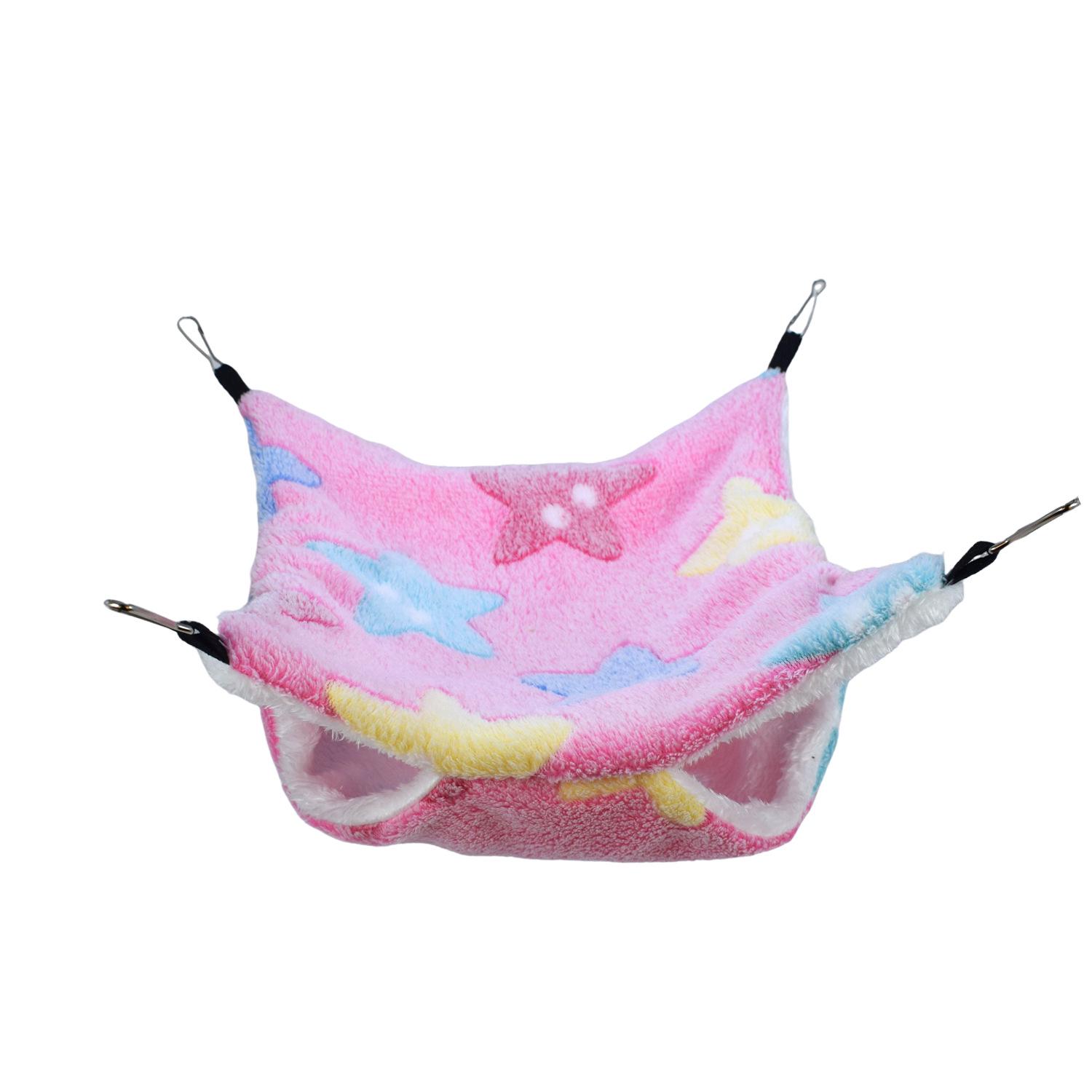 

Sugar Glider Double-Layer Hammock: Cozy Hanging Bed for Squirrels & Hamsters 20*20