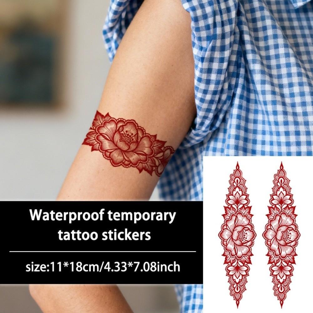 Indie Mehndi Květina Henna Dočasné Tetování Falešná Body Art Nálepka Ženy/Dáma/Dívka