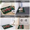 Christmas Nutcrackers Welcome Doormat Decor Kitchen Hallway Balcony Runners Rugs Bedroom Non-Slip Floor Mat Christmas Decoration