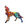 New Product Unique Resin Crafts Animal Geometric Wolf Best Ornaments Home Living Room Work Tabletop Decoration Gift