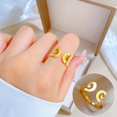 No Fading, Tight Spell, Cold Wind Jumping Ring, Simple Index Finger Ring For Men And Women