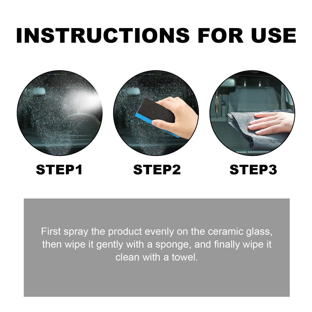 Zestaw do powlekania płynem ceramicznym z gąbką kryształową, powłoką hydrofobową, polerowanie lakieru, powłoki lakiernicze do samochodów