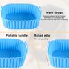 Silicone Air Fryer Liner Non-Stick Mat Baskets Heat Resistant for 4-7QT Food Grade Reusable Square Baking