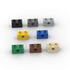 MOC 10PCS 32064 1x2 With Axle Hole Building Blocks 31493 Educational Assemble Bricks Particle Puzzle Toy Children Birthday Gifts