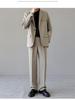 Korean Trendy Black Suit Set for Men: Stylish, Handsome, Slightly Mature Formal Wear