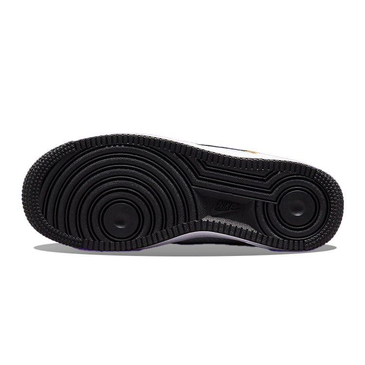 Nike Air Force 1 Low Black Gold Jersey Mesh GS DQ7779-700