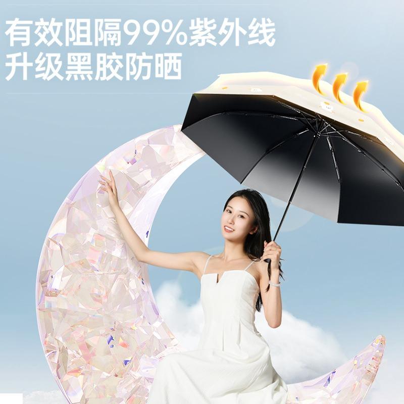 Cartoon fresh bear sunscreen parasol sun umbrella girls UV protection dual-purpose umbrella a lot