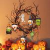 Wooden Halloween Unique Ghost Pumpkin Hanging Ornaments Perfect For Spooky Decor Party