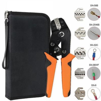 Crimping Tools SNX Interchangeable Jaw Terminals Ratcheting Pliers Sets For XH2.54/DuPont2.54/2.8/4.8/6.3/ Non-Insulated/Ferrule Clamp