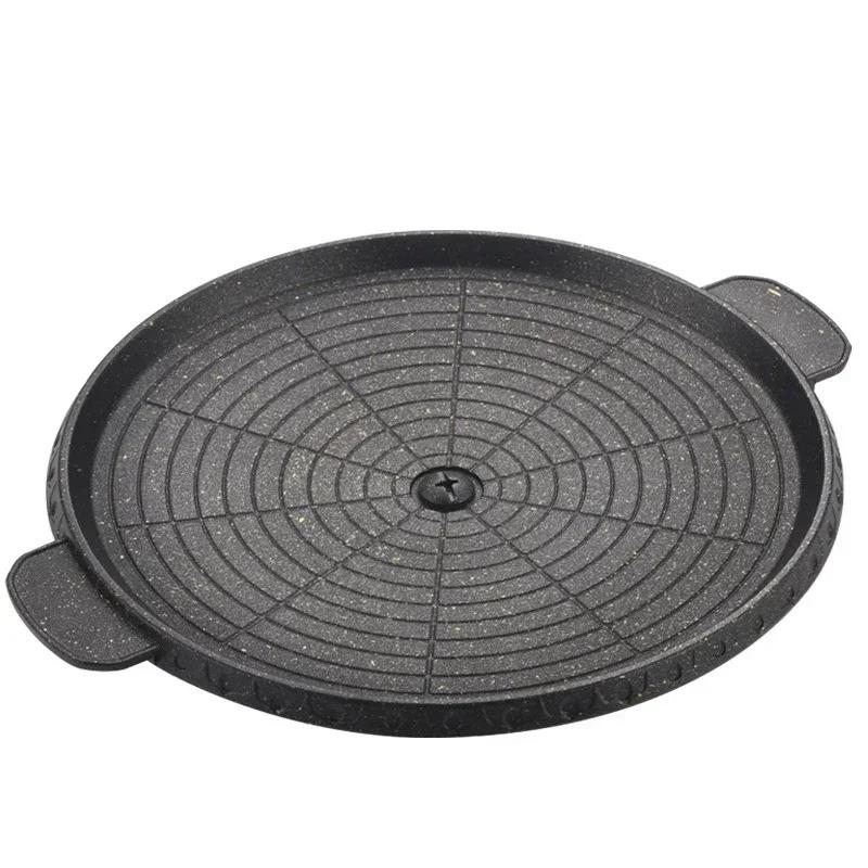 3 Shape 32cm Korean Maifan Stone Grill Pan Non-stick Portable Household Outdoor BBQ Plate Smokeless Aluminum Tray Hot New