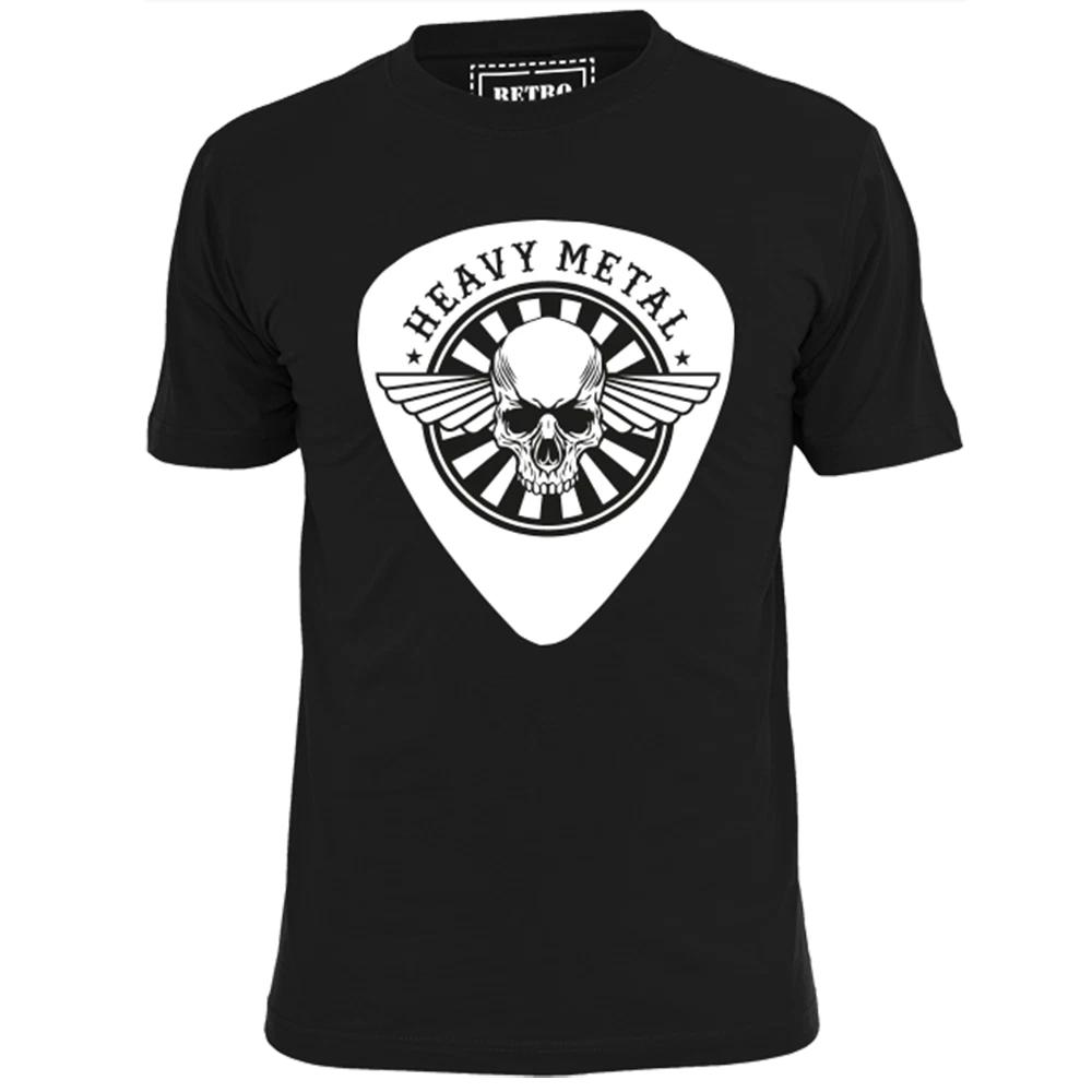 Mens Heavy Metal Plectrum T shirt Metallica Motorhead Maiden Sabbath Heavy L