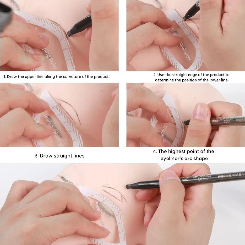 New Fast Drawing Brow Mapping Ruler Reusable Shaping 1 Minute Brow Shaping Ruler Microblading Mapping Tool Supplies