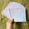 Japanese Handmade Hot Stamping Origami Chiyogami Paper Crane Print Cardstock, Free Shipping