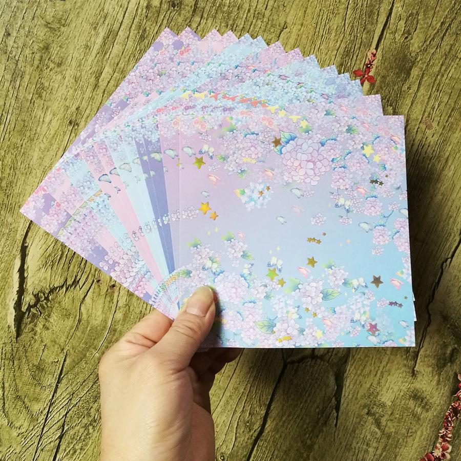 Japanese Handmade Hot Stamping Origami Chiyogami Paper Crane Print Cardstock, Free Shipping