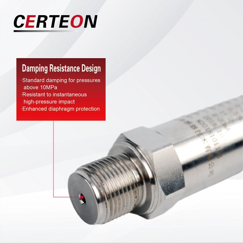 Pressure Transmitter Sensor 4-20mA 0-10V RS485 Hirschmann  Stainless Steel G1/4 NPT1/4 for Oil Water Gas High Accuracy 0-600bar