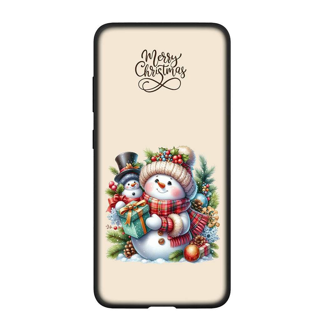 Kryt na telefon pro Samsung Galaxy S25 S24 S23 iPhone 16 15 Xiaomi Redmi Note 14 13 12 16E 11 ProOPPO Moto Huawei Dárek Sněhulák Veselé Vánoce Jelen Kryt