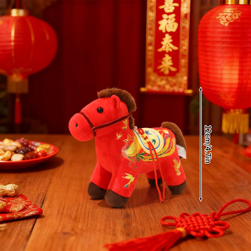 Horse Statues Figure Desk Ornament Christmas New Year Home Office Decoration Spring Festival Decoration Party Gift Horse Favors