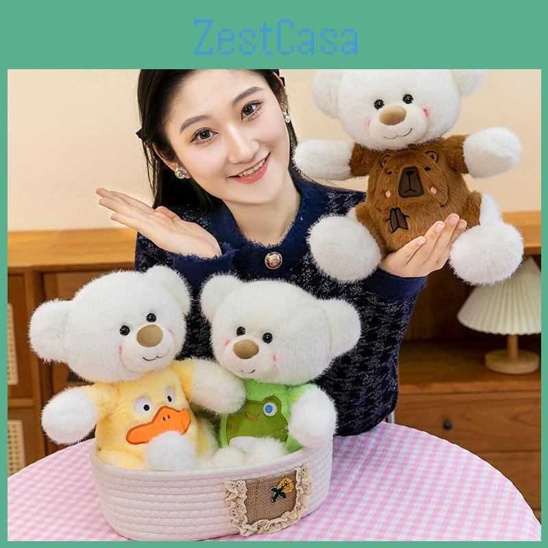 Transforming Cartoon Cute Capybara Bear Plush Toys Doll Kids Birthday Gifts