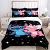 3D Digital Printing Three-Piece Quilt Cover Cartoon Four-Piece Bedding