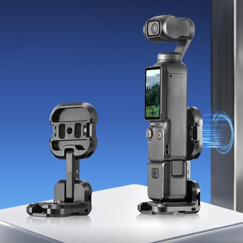 Camera Expansion Bracket 360 Rotation Magnetic Base for Pocket 3 Desktop Vertical Surfaces Accessory Mounting
