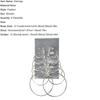 6Pairs/Set Fashion Circle Hoop Dangle Earrings Pendant for Female Daily Outfits