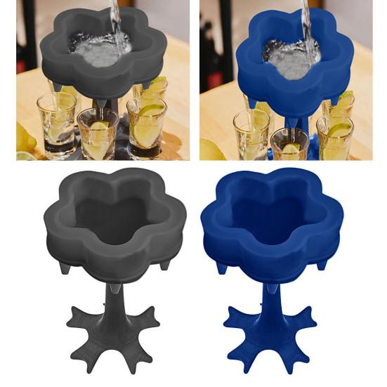 

6 выстрелов для наполнения стеклянного диспенсера, держателя для бара, жидкости, вина, коктейля, питья