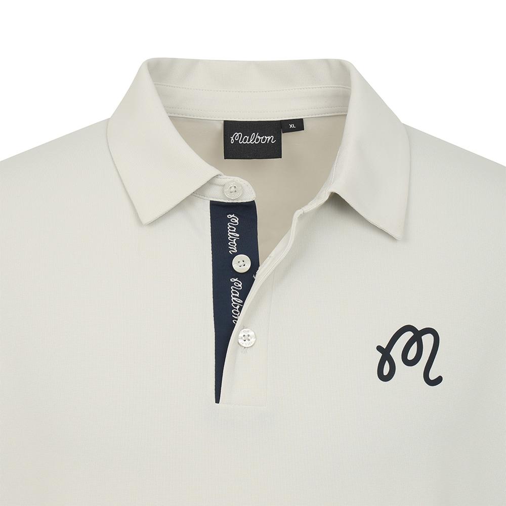 MALBON GOLF Ice Polo Shirt Light Gray (Man)